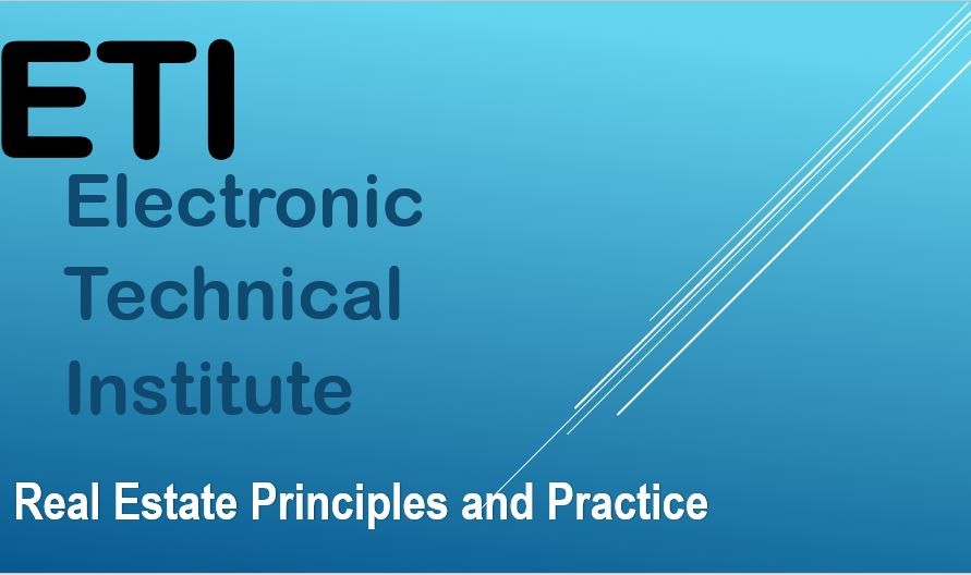 Ohio Real Estate PreLicensing ETI Technical College